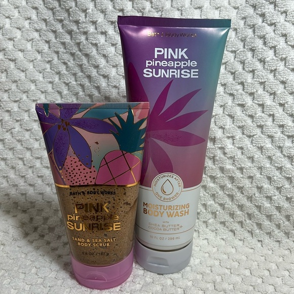 Bath and Body Works Pink Pineapple Sunrise Bundle - Picture 1 of 3